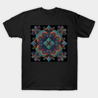 Decorative Three Dimensional Pattern T-Shirt